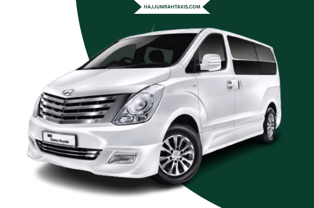 Modern silver Hyundai Starex seven seater luxury passenger van profile.