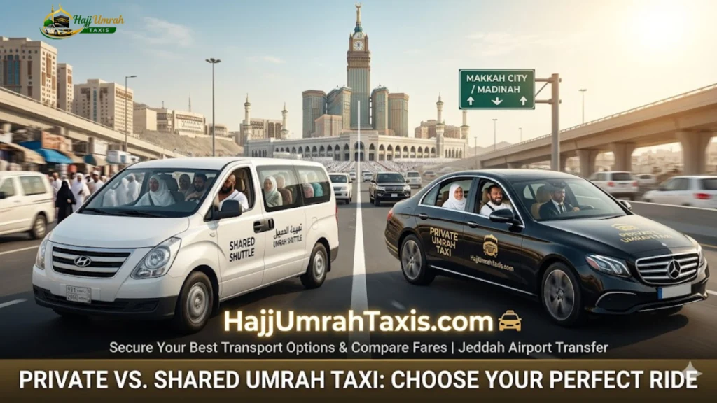 Private vs Shared Umrah Taxi